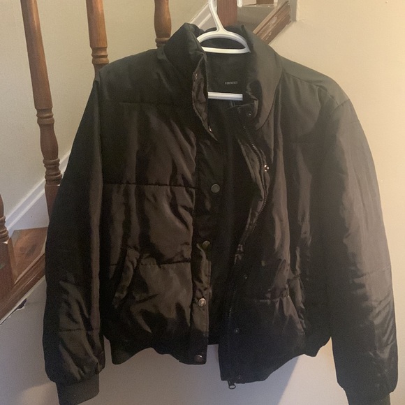 Black Bomber Jacket - Picture 2 of 3
